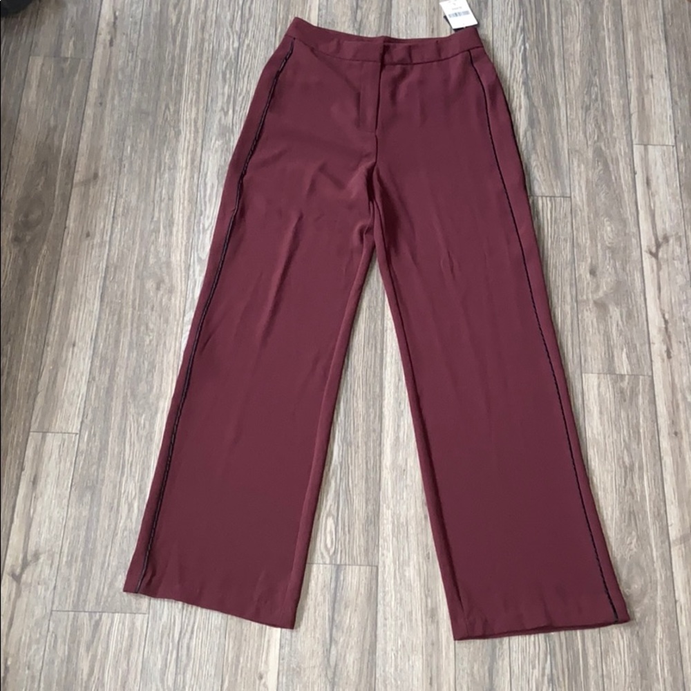 Forever 21 wide leg Burgundy pants